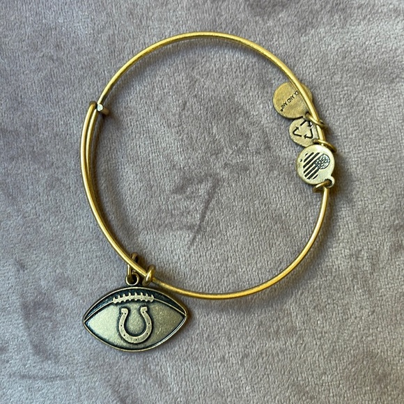 GOLD NFL COLTS ALEX AND ANI BRACELET - Picture 1 of 2